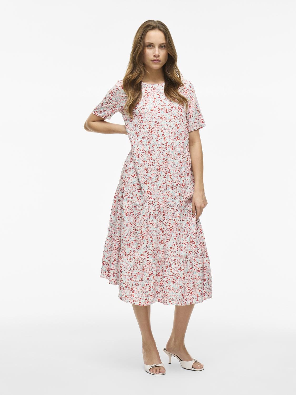 VIPADDINA Long Dress - Snow White - VERO MODA & VILA Bergvik